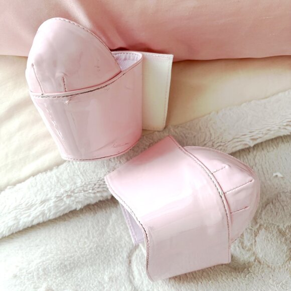 Pleaser - Adore 1021 Pink Heels with matching Heel Protectors - Picture 2 of 4